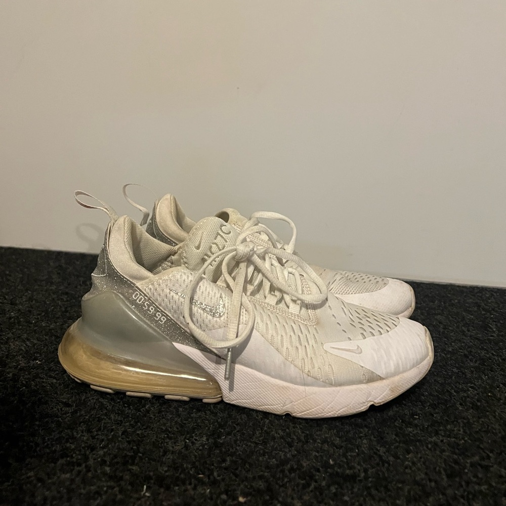 White & Sparkly size 8.5 Air Max